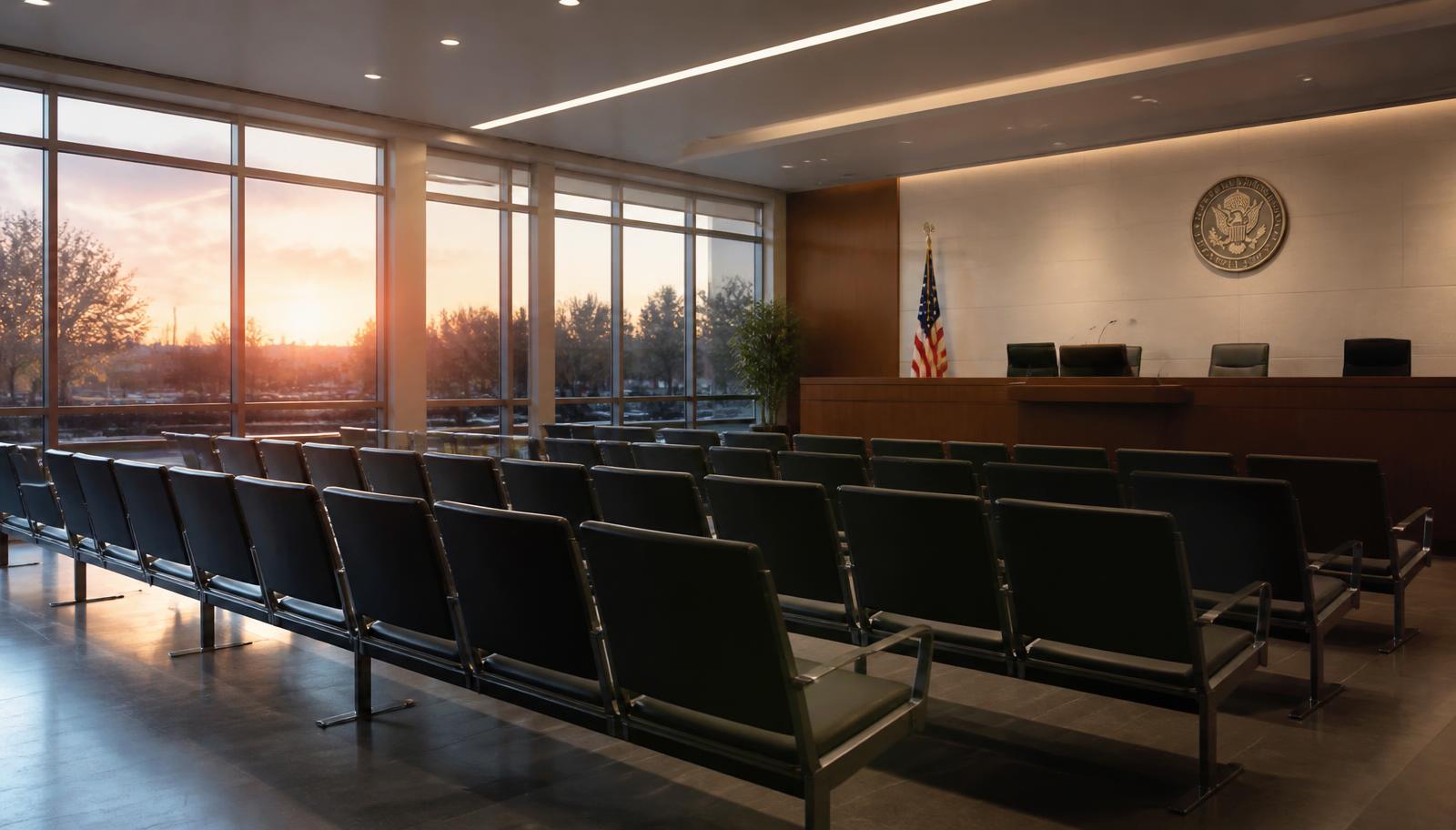 Sunny Miami immigration law office desk with legal documents and a passport